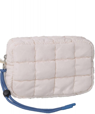 Nylon Puffy Quilted Clutch QP008