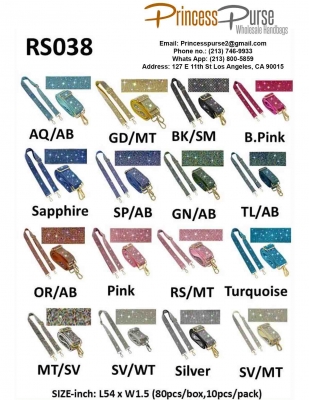 Sparkling Rhinestone Guitar Strap RS038