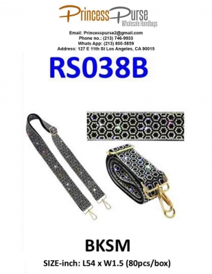 Sparkling Rhinestone Guitar Strap RS038B