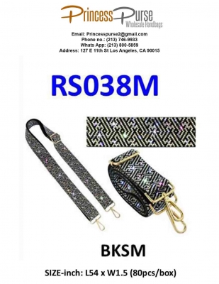 Sparkling Rhinestone Guitar Strap RS038M