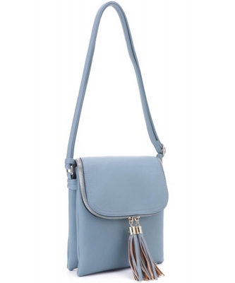 Double Tassel Flap Crossbody S87113