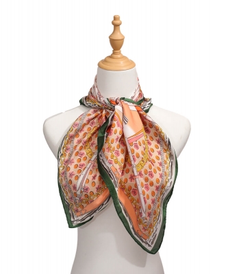 Luxury Chain Print Silk Scarf SF880019