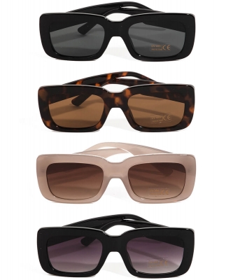 Thick Plastic Frame Rectangle Sunglasses SUN1022