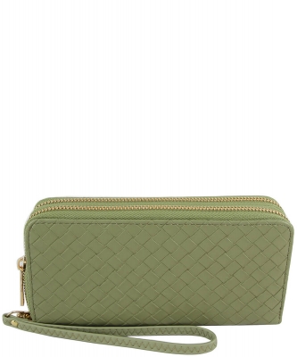 Embossed Woven Wristlet Wallet W02OWP