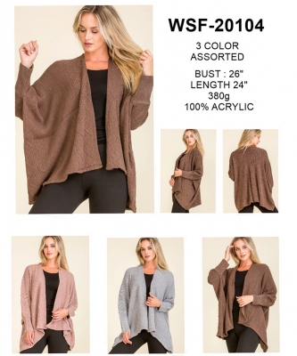 Pack of 12 Fashion Cardgian WSF-20104