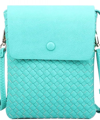 Fashion Woven Flapover Crossbody Bag WU113