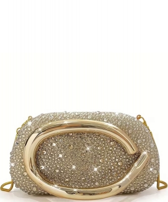 Sparkling Crystal Diamond Womens Evening Clutch WY4320