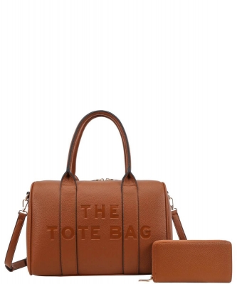 Fashion Faux Leather Tote Bag Satchel Wallet Set YZ-1151W