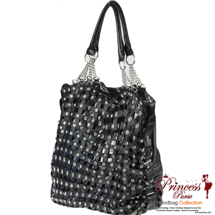 Designer inspired leatherette hobo handbag with rhinestone accent: Wholesale Handbags | Fashion ...