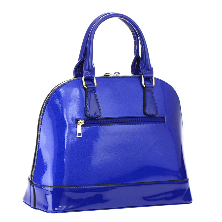 Patent Leather Handbag 35528 - Black