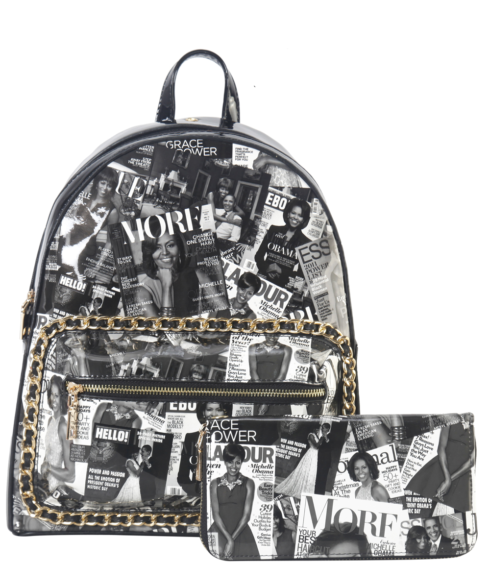 Magazine Print 2 in 1 Backpack AA-7311W