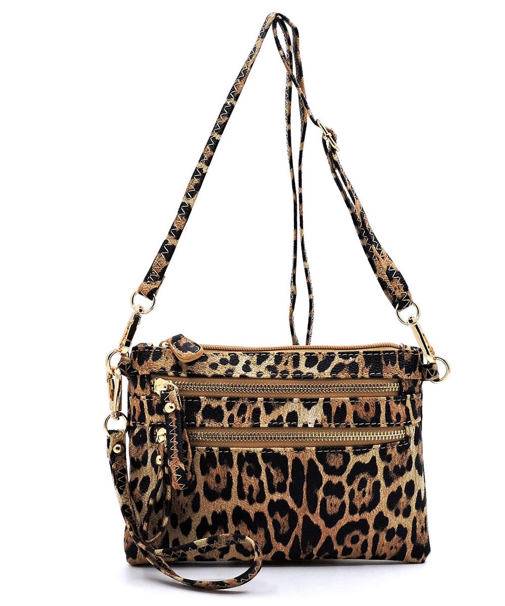Leopard Clutch & Cross Body Bag LE001