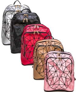Pack of 5 Pieces Geo Structure Iconic Backpack 118-1089
