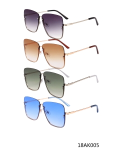 1 Dozen Pack Designer Inspired Womens Polarized Fashion Sunglasses 18AK005