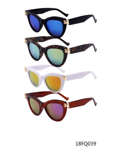 Designer Sunglasses Cat Eye – 18FQ039 – 12 pcs/pack