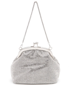 Rhinestone Iconic Soft Clutch Bag 252301