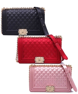 Package of 6 Pieces Jelly Classic Shoulder Bag 7048