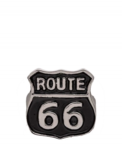 Stainless Steel Route 66 Iconic Unisex Ring 98-SSR1008 SILVER