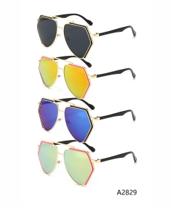 1 Dozen Pack Designer Inspired Women's Fashion Sunglasses A2829