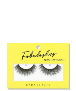 Kara Beauty 12 Pieces in a Pack Fabulashes 3D Faux Mink Lashes A52