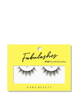 Kara Beauty 12 Pieces in a Pack Fabulashes 3D Faux Mink Lashes A54