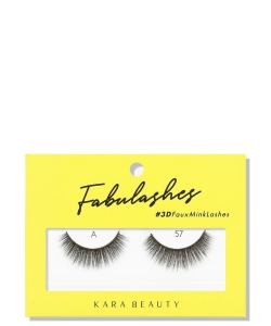 Kara Beauty 12 Pieces in a Pack Fabulashes 3D Faux Mink Lashes A57