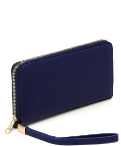 Fashion Zip Around Wallet Wristlet AD020 NAVY