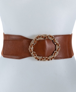 Stretchable Belt With Strap BT320070 BROWN