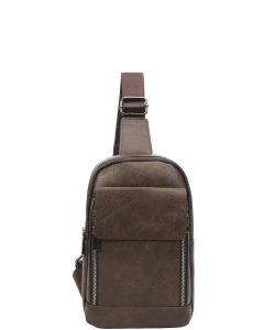 Plain Zipper Crossbody Bag C5-1069