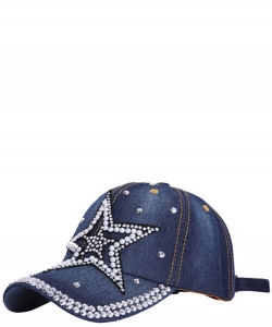 Denim Star Studded Cap CAP00533PP
