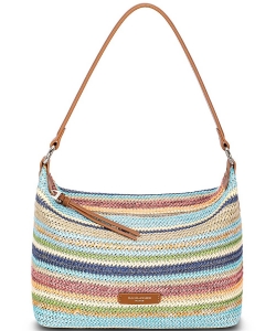 David Jones Synthetic Straw Handbag CM7552
