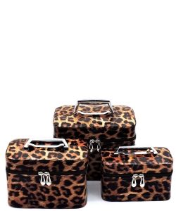 Leopard Printed 3-in-1 Cosmetic Case CO128PP