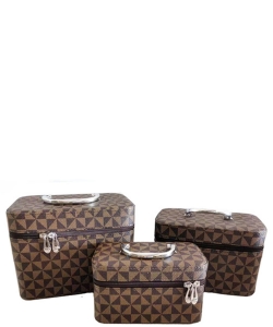 Monogram Printed 3-in-1 Cosmetic Case CO130