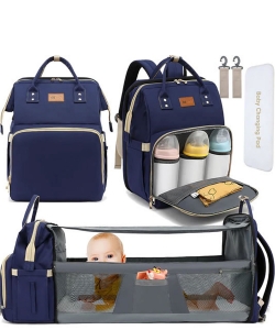 Baby Diaper Bag Backpack with Changing Station DB103 NAVY