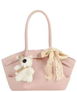 Lace Bow Bag Charm Top Handle Tote Bag EWB208