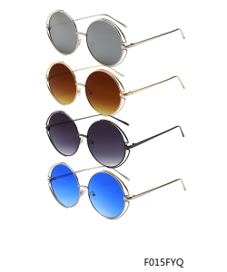 Designer Western Round Sunglasses – F015FYQ– 12 pcs/pack