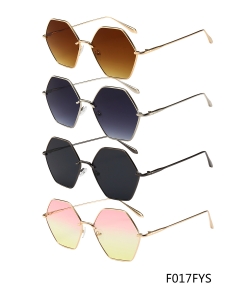 New Fashion Designer Western Sunglasses – F017FYS– 12 pcs/pack