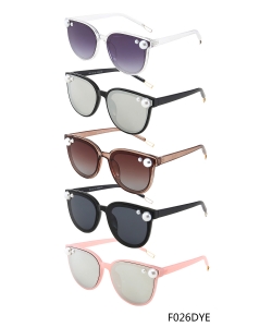 New Fashion Designer Western Sunglasses – F026DYE– 12 pcs/pack