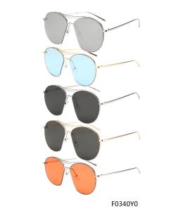 New Fashion Designer Western Sunglasses – F0340Y0 – 12 pcs/pack