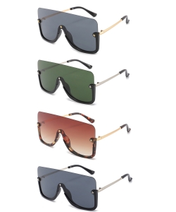1 Dozen Pack Assorted Color Fashion Sunglasses F1122