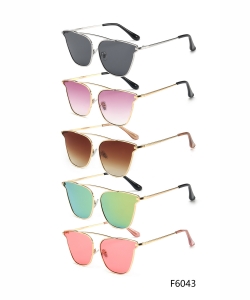 1 Dozen Pack Designer Inspired Womens Polarized Fashion Sunglasses F6043