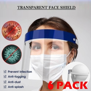 6pcs Plastic Face Shield Safety Full Face Shield Cover