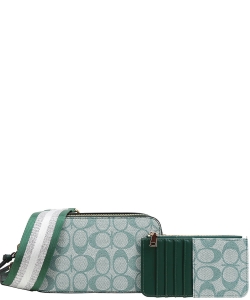 Oval Monogram Mini Crossbody Bag With Wallet FT-1026K