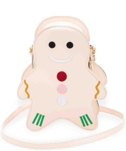 Gingerbread Cookie Novelty Crossbody Bag GINGERMAN