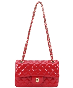 Quilted Glossy Crossbody Bag GJ-830