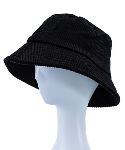 Corduroy Bucket Hat HA320023 BLACK