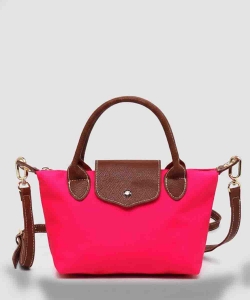 Nylon Flap Satchel Crossbody Bag HM782