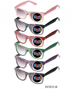 Package of 12 Pieces Fashion Sunglasses IN3033-B