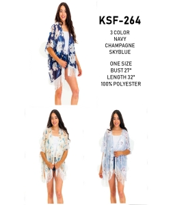 Women Fashion Scarf Floral Cover Up Kimono KSF264 (Minimum of 6)