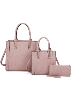 Fashion Top Handle 3-in-1 Satchel LF2055T3 PINK